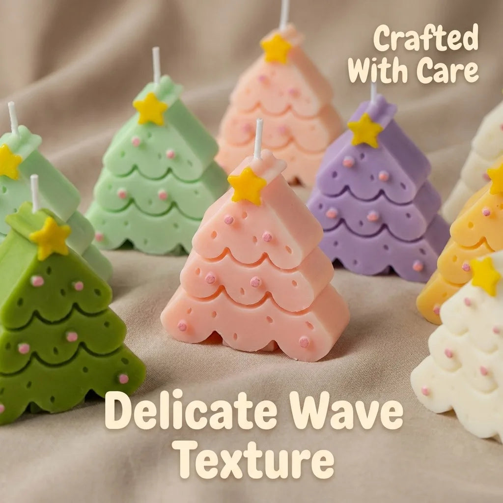 Christmas Tree Scented Candle Gift Set Soybean Blended Wax